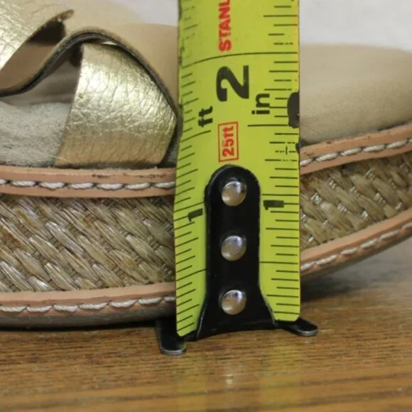 #20 NWOB Soft Walk Tan Platform Slingback Sandals 10.5N - Picture 13 of 16